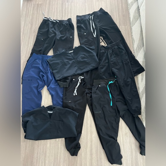 Zamora Jogger Scrub Pants Figs - Picture 4 of 4